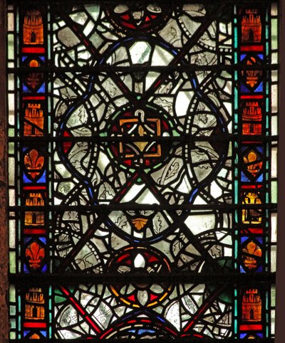 Fenster w58 mit Grisaille von English School