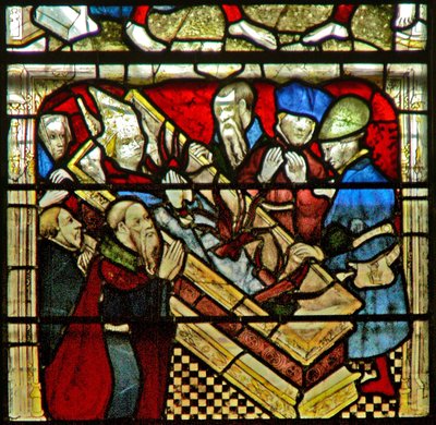 Fenster w5 mit einer Szene aus dem Leben des hl. Wilhelm von English School