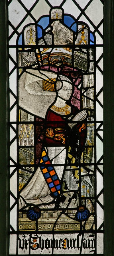Fenster w7, Darstellung eines Stifters - Dorothy Clopton von English School