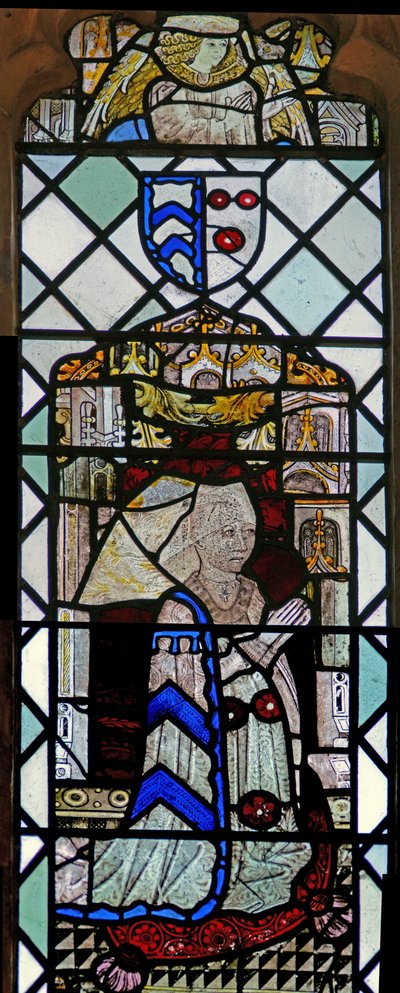Fenster w7, Darstellung eines Stifters - Elinor Darcey von English School