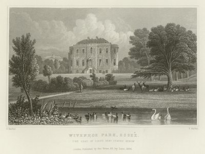Wivenhoe Park, Essex, der Sitz von Generalleutnant States Rebow von English School