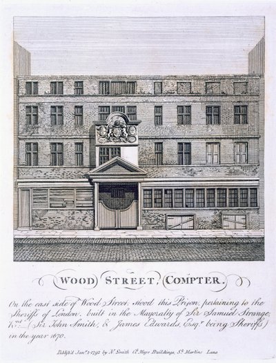 Wood Street, Compter, veröffentlicht 1793 von English School