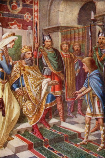 Junger Edwin und der König der Ostangeln von English School