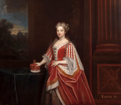Porträt von Königin Caroline Wilhelmina von Brandenburg-Ansbach als Prinzessin von Wales von Enoch Seeman