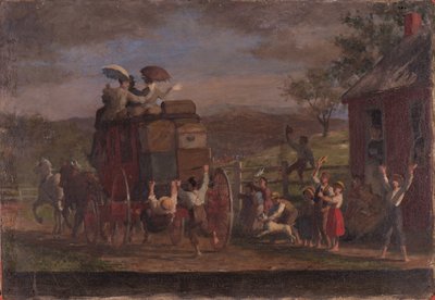 Studie für den Pemigewasett-Coach, ca. 1880-89 von Enoch Wood Perry