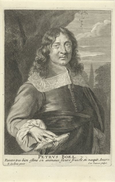 Peeter Boel, graviert von Conrad Lauwers, ca. 1649-62 von Erasmus (after) Quellinus