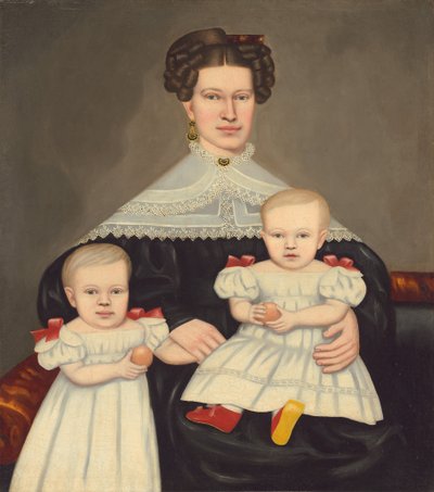Mrs. Paul Smith Palmer und ihre Zwillinge von Erastus Salisbury Field