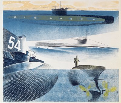 Verschiedene Aspekte von U-Booten, 1941 von Eric Ravilious
