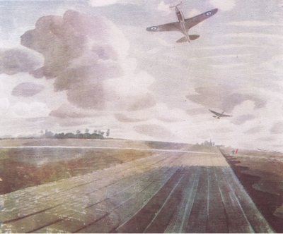 Startbahn-Perspektive, 1941, aus Britisches Abenteuer, veröffentlicht von Collins, 1947 von Eric Ravilious