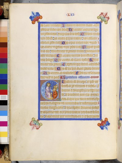 Vollseite: Gerahmter Text mit historisierter Initiale 