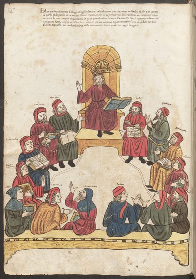 Avicenna und Ärzte in Diskussion von Erich Lessing