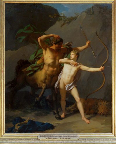 Die Erziehung des Achilleus durch den Zentaur Chiron von Erich Lessing