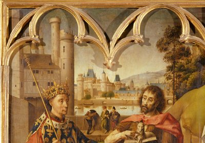 Retabel des Parlaments von Paris: Heiliger Ludwig, Johannes der Täufer, Heiliger Dionysius, Karl der Große von Erich Lessing