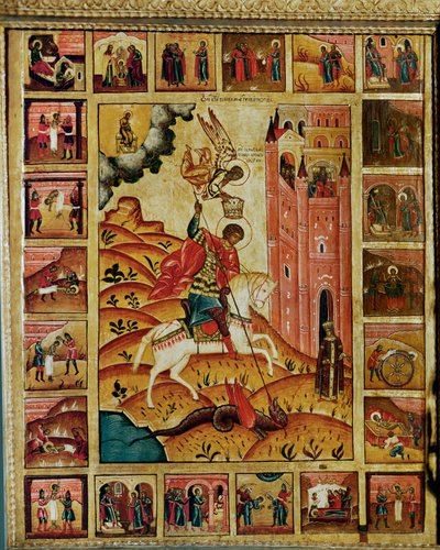 Heiliger Georg und der Drache von Erich Lessing