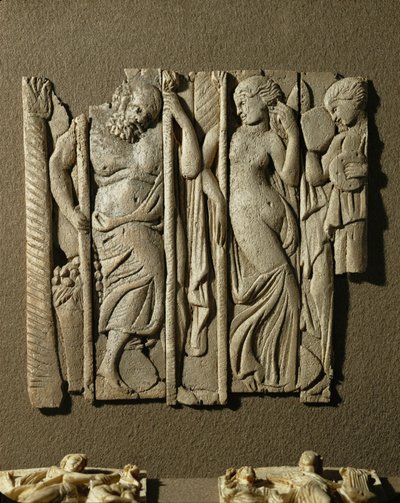 Thiasos, ein bacchantischer Umzug mit Silen und tanzenden Mänaden von Erich Lessing