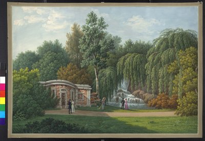 Blick auf den Garten von Monza von Erich Lessing