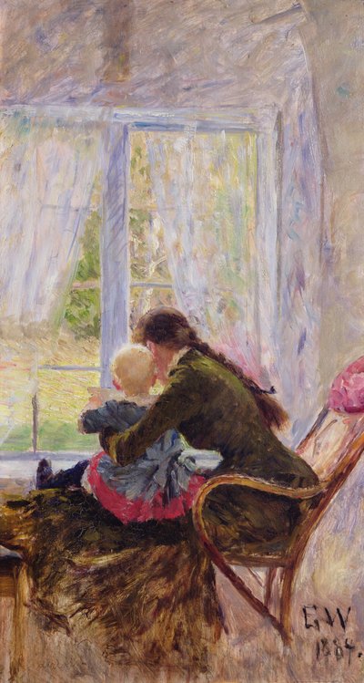 Du und Bebe von Erik Theodor Werenskiold