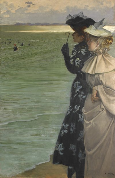 Badezeit am Meer, 1896 von Ernest Ange Duez