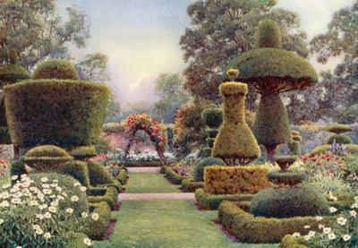 Levens Hall, Westmoreland von Ernest Arthur Rowe