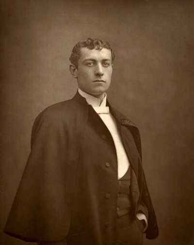 Lewis Waller, britischer Schauspieler, 1887 von Ernest Barraud