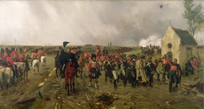 Wellingtons Marsch von Quatre Bras nach Waterloo, 1878 von Ernest Crofts