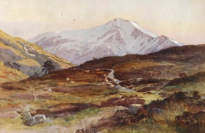 Ben Lui, im April, von Strath Fillan von Ernest Edward Briggs