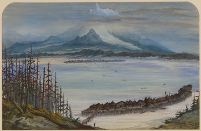 Prähistorische Landschaft, 1871 von Ernest Henry Griset