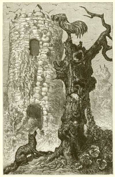 Der Hahn und der Fuchs von Ernest Henry Griset