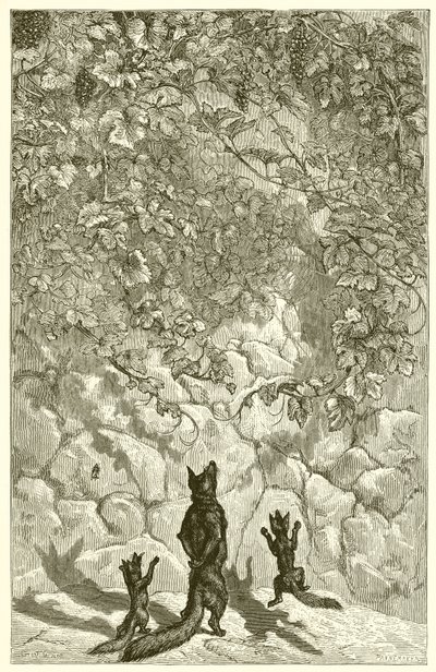 Der Fuchs und die Trauben von Ernest Henry Griset