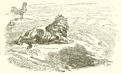 Der Löwe und der Elefant von Ernest Henry Griset