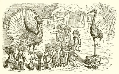 Der Pfau und der Kranich von Ernest Henry Griset