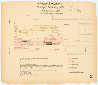 Hexamer General Survey; Band 1, Tafel 21, 1866 (handkolorierte Gravur) von Ernest Hexamer