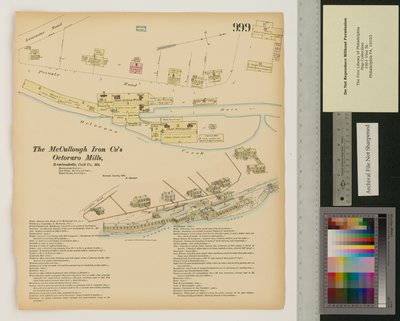 Octoraro Mühlen, Rowlandville, Maryland, Hexamer General Surveys, 1876 von Ernest Hexamer