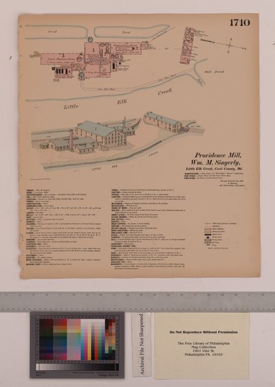 Providence Mill, Fairhill, Maryland, Hexamer General Surveys, 1882 von Ernest Hexamer