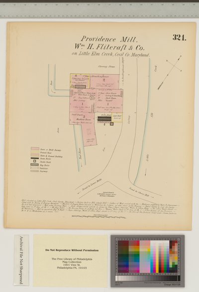 Providence Mill, Little Elk Creek, Maryland, Hexamer General Surveys von Ernest Hexamer