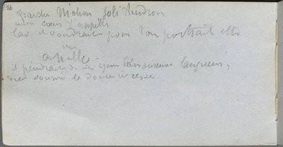 Skizzenbuch, Seite 95: Notizen von Jean Louis Ernest Meissonier
