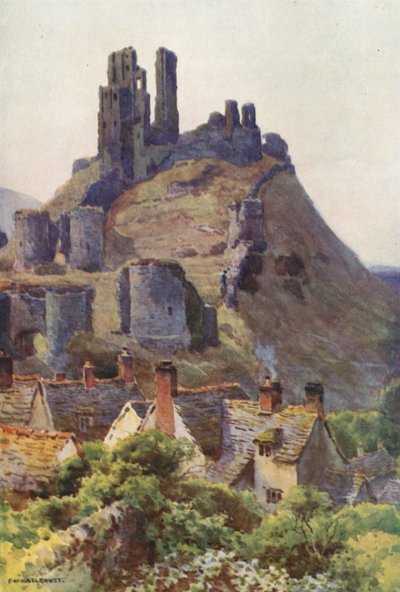 Corfe Castle von Ernest William Haslehust