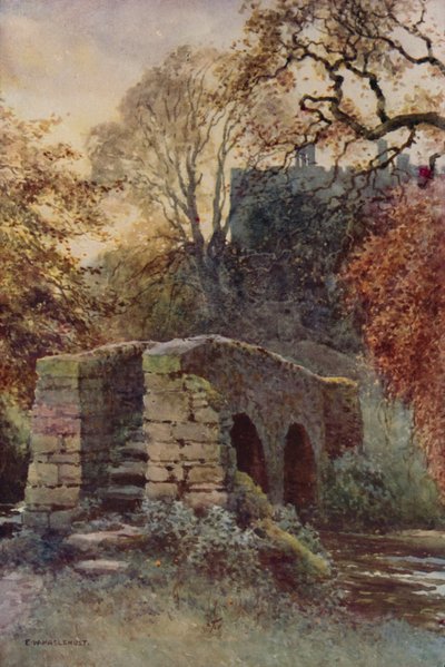 Dorothy Vernons Brücke, Haddon von Ernest William Haslehust