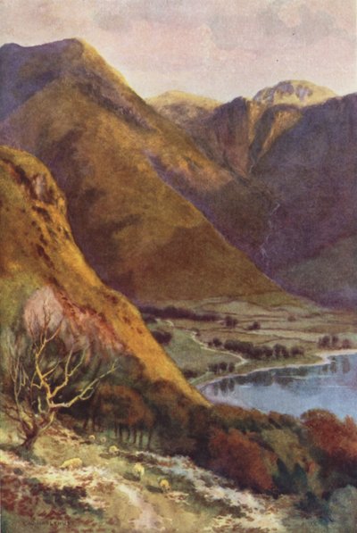 Kopf von Buttermere und Honister Crag von Ernest William Haslehust