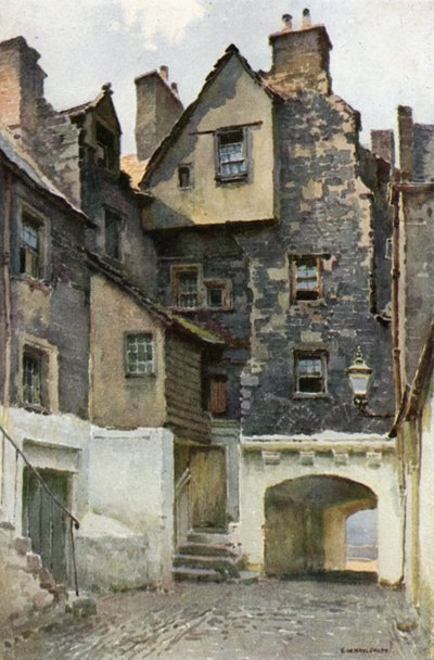 In Bakehouse Close: Residenz des Marquis von Huntly von Ernest William Haslehust