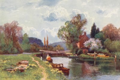 Themse: Hurley Lock von Ernest William Haslehust