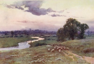 Themse: Blick vom Eisey Hill von Ernest William Haslehust