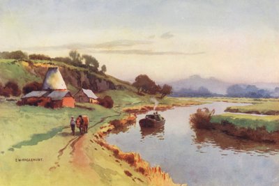 Themse: Blick von der Sutton Brücke von Ernest William Haslehust