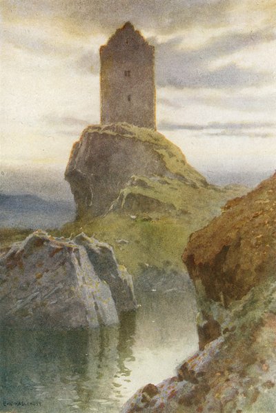 Smailholm Tower von Ernest William Haslehust