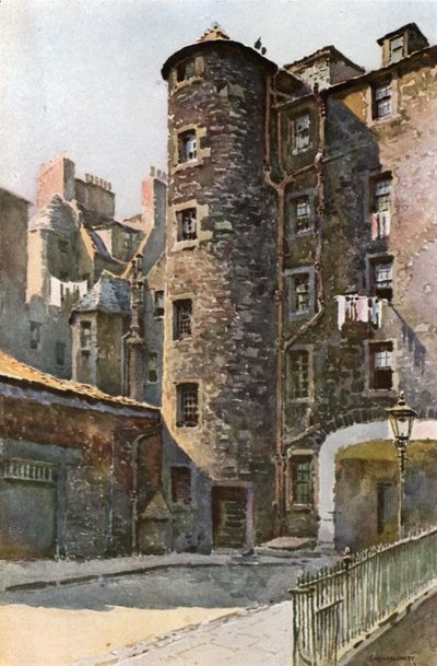 Smolletts Unterkunft, St. John Street von Ernest William Haslehust