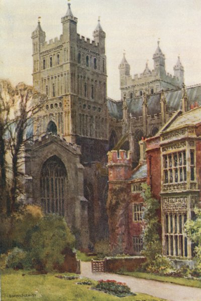Die Kathedrale vom Palastgelände von Ernest William Haslehust