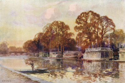 Die College-Barken und Folly Bridge von Ernest William Haslehust