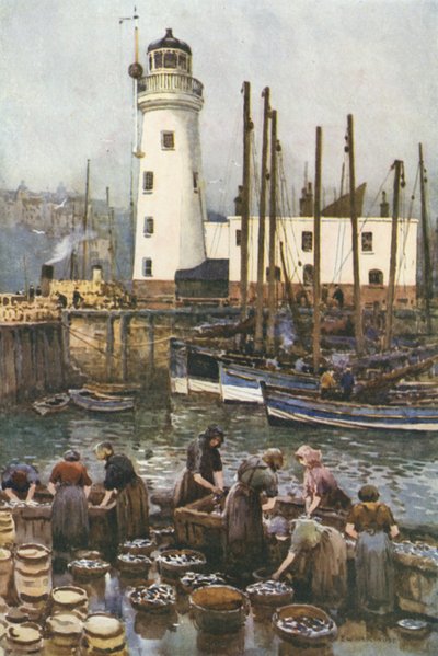 Der Hafen während der Heringssaison von Ernest William Haslehust