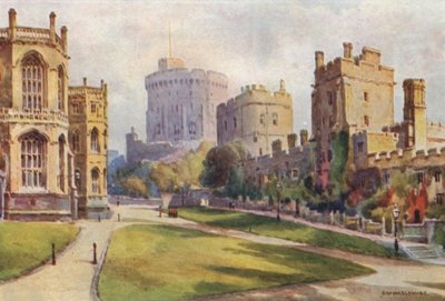 Der Untere Hof, Windsor Castle von Ernest William Haslehust