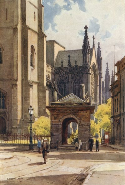 Das Alte Brunnenhaus und Pfarrkirche, Leamington von Ernest William Haslehust